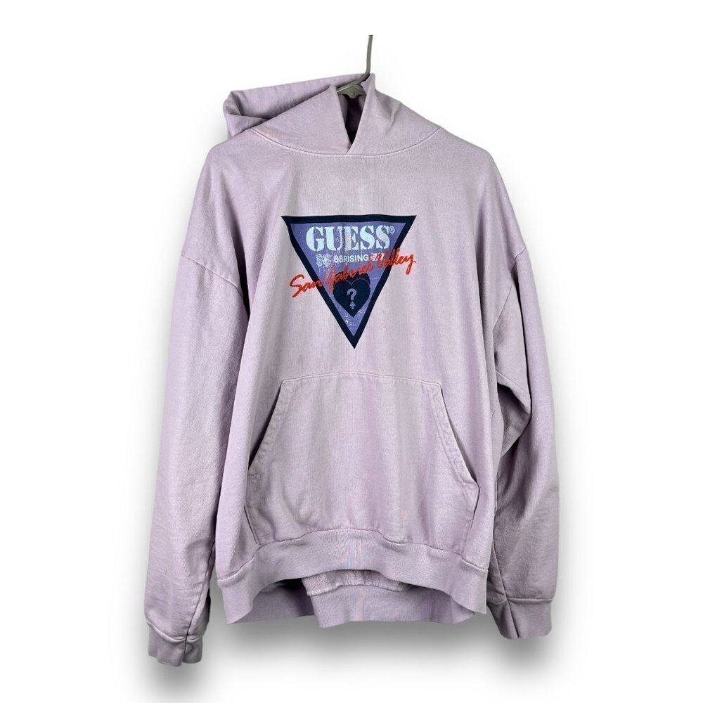 Guess 88Rising San Gabriel Valley Collaboration Hoodie Sz XL Lavender Made USA
